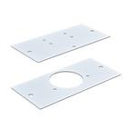 Förstärkning som monteras under gångjärn med 35mm gryta för att stadga upp gamla eller ostadiga skåpsdörrar.